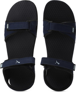 Puma navy blue sandals discount