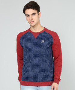 Peter England Full Sleeve Printed Men Sweatshirt