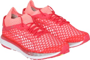 puma speed ignite netfit 2 wn walking shoes for women(white, pink)