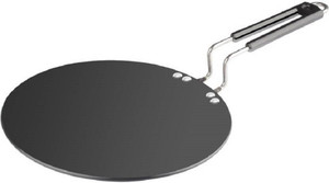 LiMETRO Hard Anodised Roti Tawa 4mm Thickness 228MM diameter (Hard Anodised) Tawa 28 cm diameter