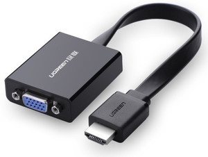 Ugreen TV out Cable HDMI To VGA Converter Flat Wire Adapter With