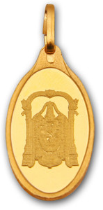 Kundan Balaji 24k(999.9) Yellow 2.7 gm 24kt Yellow Gold Pendant