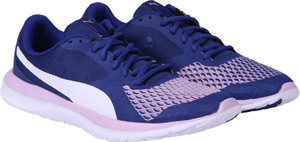 PUMA Flex T1 Reveal Sodalite Blue Puma White Running Shoes For