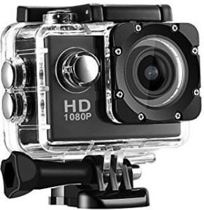 Mezire Action Shot Full HD 1080p 12mp Action Camera HD 1080p 12mp WaterProof Action Camera best quality Sports and Action Camera  (Black 12 MP) Sports and Action Camera