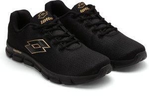 lotto vertigo running shoes for men(black)