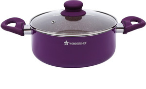 Wonderchef Royal Velvet with Lid 28cm (Purple) Cook and Serve Casserole