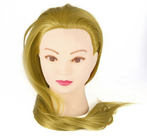Blonde hair mannequin sales head