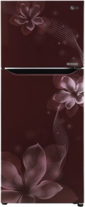 LG 260 L Frost Free Double Door 1 Star (2020) Refrigerator(Scarlet Orchid, GL-N292KSOR)