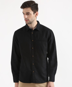 MARKS SPENCER Men Solid Casual Black Shirt Buy MARKS SPENCER Men Solid Casual Black Shirt Online at Best Prices in India Flipkart
