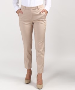 Straight Leg Trousers with Stretch  MS Collection  MS