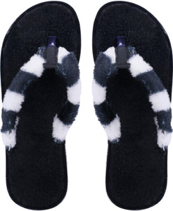 Bhains Ki Ankh Women Women s Flip Flop Faux Fur Soft Slide Flat