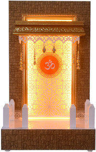 The Mandir Store Wooden Pooja Mandir With LED Lights Solid Wood Home Temple Price in India Buy The Mandir Store Wooden Pooja Mandir With LED Lights Solid Wood Home Temple online
