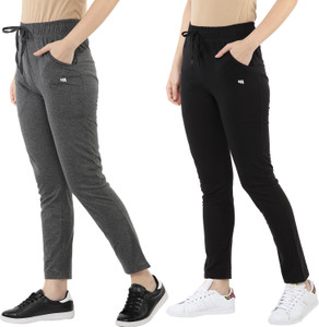 MODEVE Solid Women Grey, Black Track Pants