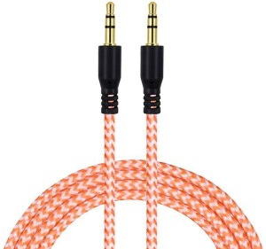Tech-X 3.5mm Male to Male Car Stereo Aux Nylon Cable-Multicolor-6F AUX Cable