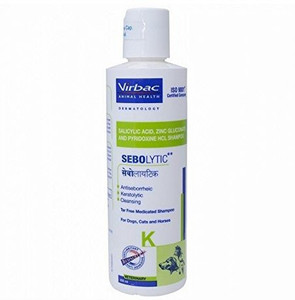 Virbac Sebolytic Shampoo Cleansing Tar free Medicated Shampoo