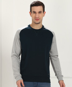 ARROW BLUE JEANS CO. Full Sleeve Solid Men Sweatshirt