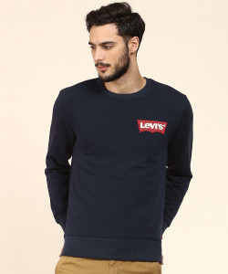 Levi's Full Sleeve Solid Men's Sweatshirt