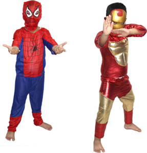 KAKU FANCY DRESSES Ironman Spiderman Costume for Kids Kids Costume