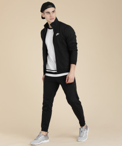 nike solid men's track suit