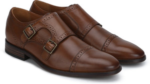 CLARKS Nantasket Monk Dark Tan Lea Monk Strap For Men Buy CLARKS