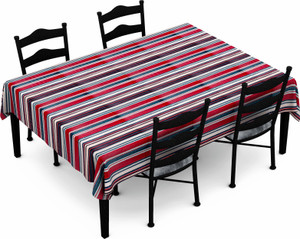 Lushomes Striped 6 Seater Table Cover