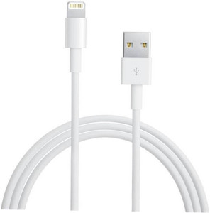 LIFEMUSIC Data Transfer Cable 8 pin to USB Sync, Fast Lightning, USB Data Charging White Cable Lightning Cable
