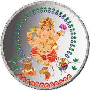 Taraash Taraash 999 Silver Premium Collection OF Lord Ganesha 10 gm Coin CF6R2-10W S 999 10 g Silver Coin