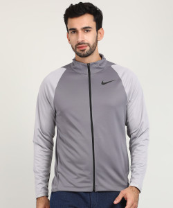 Nike Full Sleeve Solid Men s Jacket 