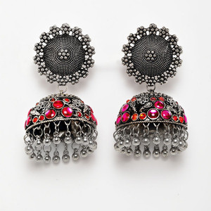 Silver clearance jhumkas flipkart