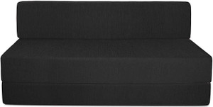 Aart Store Sofa Cum Bed 4x6 Feet Two Seater Sleeps & Comfortably Mechanism Type Fold Out Sofa Black Color Single Sofa Bed