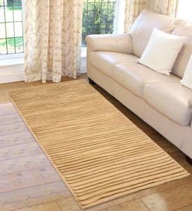 Saral Home Beige Cotton Area Rug
