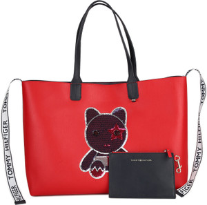 Buy TOMMY HILFIGER Women Red Tote MASCOT Online Best