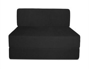 Aart Store Sofa Cum Bed 3x6 Feet One Seater Sleeps & Comfortably Mechanism Type Fold Out Sofa Black Color Single Sofa Bed