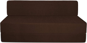 Style Crome Sofa Cum Bed 5x6 Feet Three Seater Brown Color Single Sofa Bed