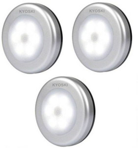 kyoski MOTION SENSOR LED LIGHT SET OF 3 BATTERY OPERATED AUTOMATIC