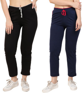 Diaz Solid Women Multicolor Track Pants