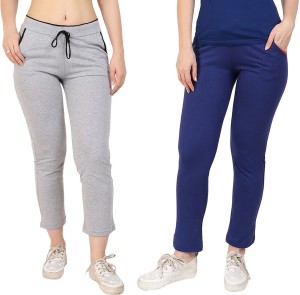 Diaz Colorblock Women Grey Track Pants