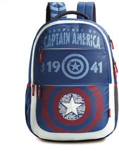 Skybags SBMARVEL(E) PLUS CAP-AM 01 BLUE 35 L Backpack
