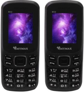 mymax m32 combo of two mobiles(black)