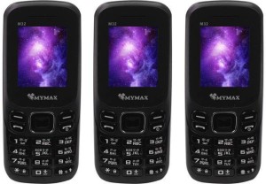 mymax m32 combo of three mobiles(black)