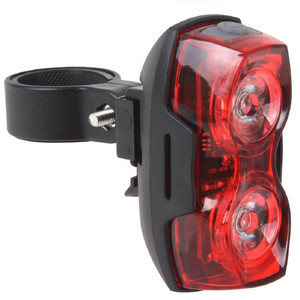 Protos India.Net Bike Bi Cycle Tail Light 2 LED Rear Back Lamp Two