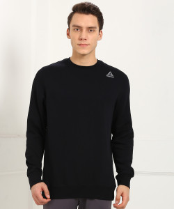 REEBOK Full Sleeve Solid Men's Sweatshirt