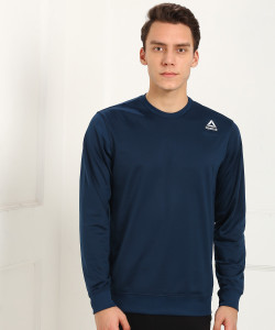 REEBOK Full Sleeve Solid Men Sweatshirt