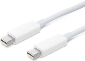 ROQ 0.40 MTR Mini Displayport To MIni Displayport 0.4 m Power Cord(Compatible with Computer, White, One Cable)