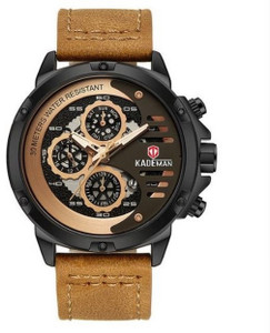 kademan Smart Analog Watch For Men Buy kademan Smart Analog Watch For Men Brown Chronograph Business Casual Leather Analog Online at Best Prices in India Flipkart
