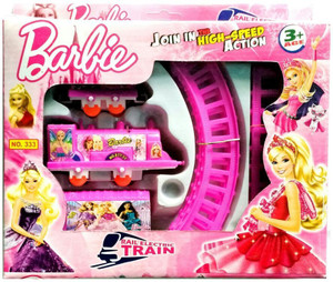 Three Mask Barbie High Speed Train Play Set For Kids Pink Battery Not Included Barbie High Speed Train Play Set For Kids Pink Battery Not Included