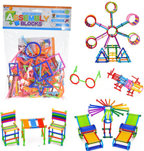 Wishkey Colorful Plastic Assembly Building Blocks Innovative Educational Smart Stick Game Learning Toy Set for Kids