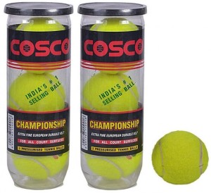 cosco championship tennis ball(pack of 1, green)