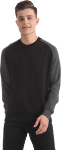 ARROW BLUE JEANS CO. Full Sleeve Solid Men Sweatshirt