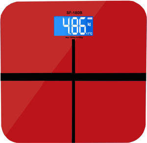 MCP SF 180B Personal Body Weight Machine Digital 8mm Toughened Glass WIth Backlit LCD Display Multi Color Weighing Scale Weighing Scale Weighing Scale